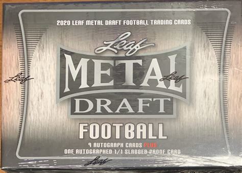 2020 leaf metal draft football jumbo box|leaf metal draft football checklist.